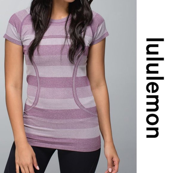 lululemon athletica Tops - Lululemon Run Swiftly Tech Short Sleeve Plum 8
